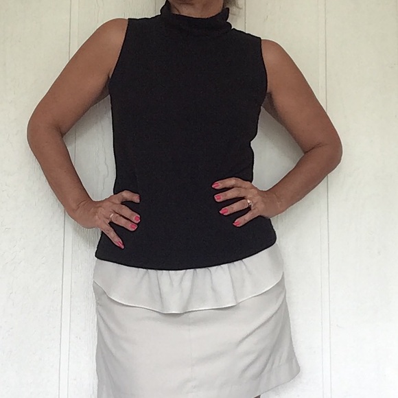 ANTHROPOLOGIE DREW BLACK SLEEVELESS TURTLENECK MEDIUM - Picture 3 of 10